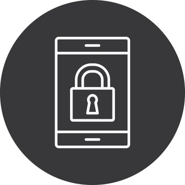 Moda biçimi izole edilmiş arka planda cep telefonu simgesi