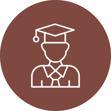 Öğrenci simgesi, vektör çizimi