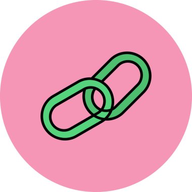 Eşsiz Zincir Vektör Satırı Simgesi