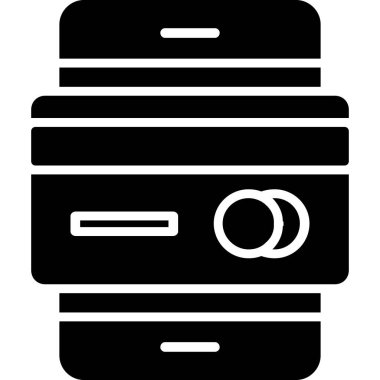 Mobil Bankacılık Vektör İllüstrasyonu, Basit Simge