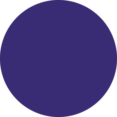 Beyaz arkaplanda mor vektör renk yuvarlak simgesi