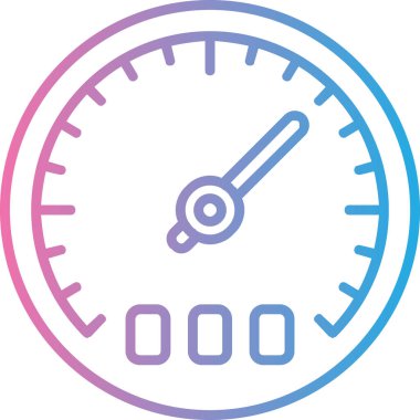 Hız göstergesi. Web simgesi basit illüstrasyon