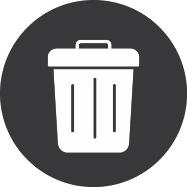 Geri dönüşüm vektörü glyph düz simgesi.