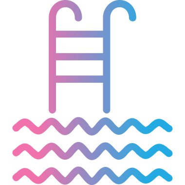 su merdiveni simgesi, basit vektör tasarımı