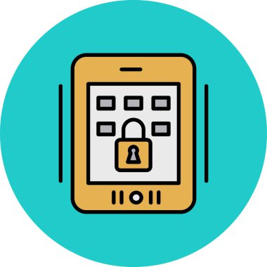 akıllı telefon simgesi vektör illüstrasyonu