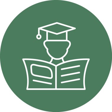 öğrenci simgesi vektör illüstrasyonu
