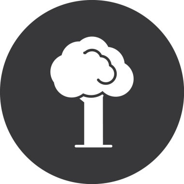 Ağaç. Web simgesi basit illüstrasyon