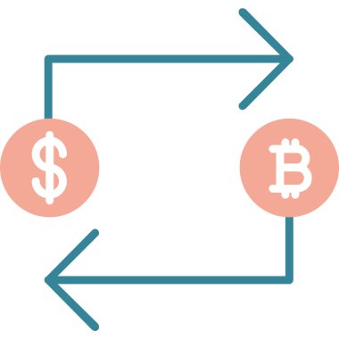Bitcoin değişimi. Basit resimleme