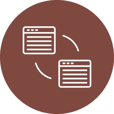 Moda tasarım vektörünün web simgesi