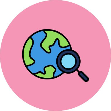 Küresel simge vektör illüstrasyonu