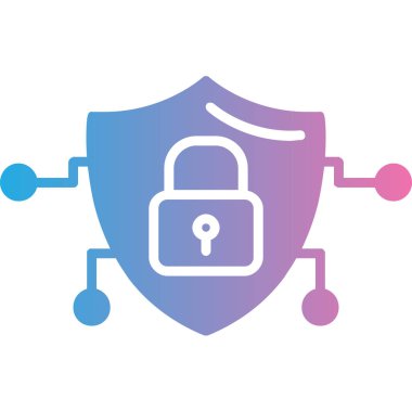 Kilit. Web simgesi basit illüstrasyon