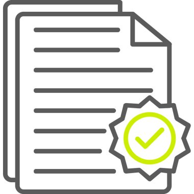 kontrol listesi simgesi, vektör illüstrasyonu