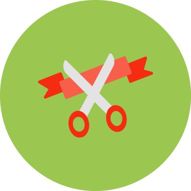 makas simgesi vektör illüstrasyonu