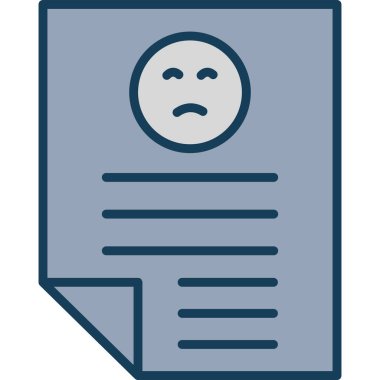 Web simgesi, basit yüzün vektör illüstrasyonu