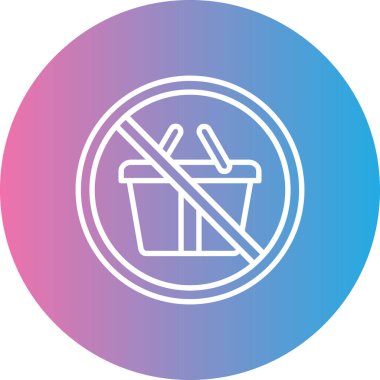 Alışveriş sepeti yuvarlak simgesi yok