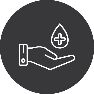 Kan bağışı vektör simgesi kolayca değiştirilebilir ya da düzenlenebilir