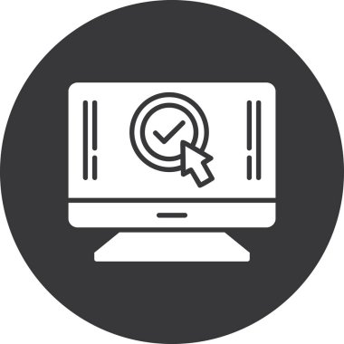 dizüstü bilgisayar simgesi, vektör illüstrasyonu