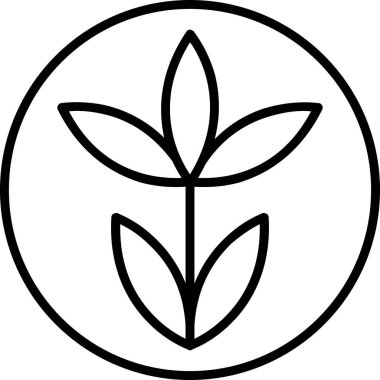 Bitki. Web simgesi basit tasarım