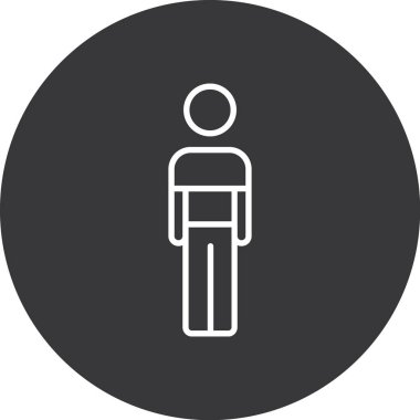 İnsan simgesinin vektör illüstrasyonu