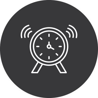 Saat simgesi, basit vektör tasarımı