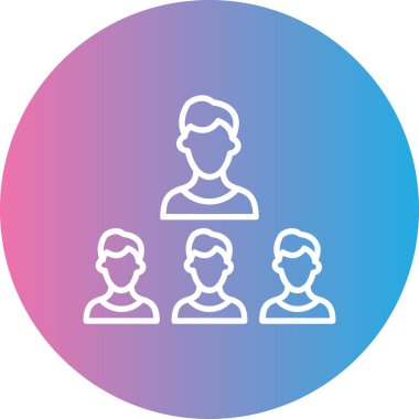 İnsan simgesinin vektör illüstrasyonu