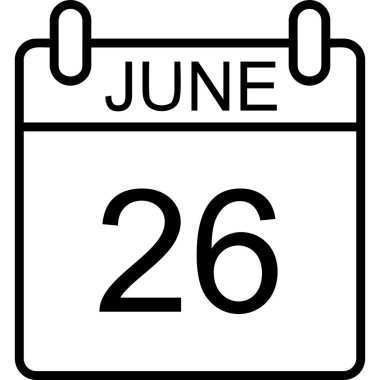 Takvim simgesi tasarımı, vektör illüstrasyonu