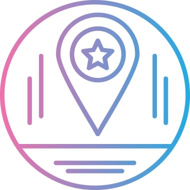 konumu simgesi harita, illüstrasyon vektör