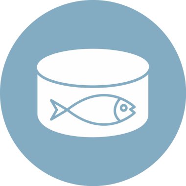 Balık simgesinin vektör illüstrasyonu