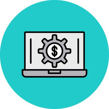 vektör dizüstü bilgisayar simgesi, vektör tasarımı