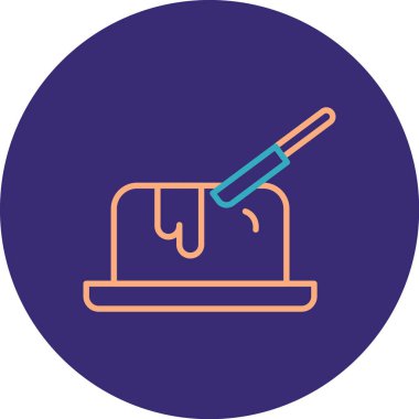 Bir dikiş makinesinin vektör illüstrasyonu