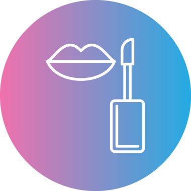 Güzellik ve moda simgelerinin vektör çizimi