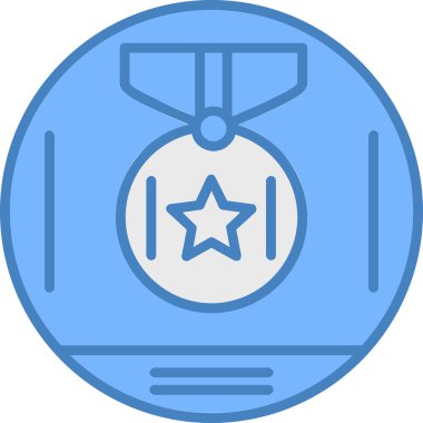 ödül madalyası ikonu modadan izole edilmiş arkaplan