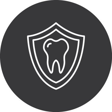 diş simgesi vektör illüstrasyonu