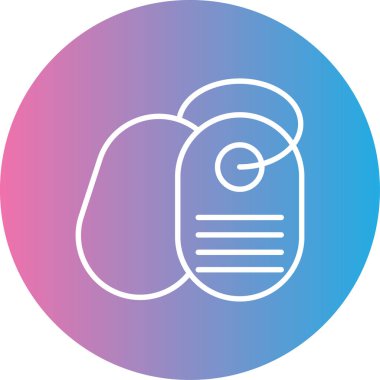 Bir torba simgesinin vektör illüstrasyonu