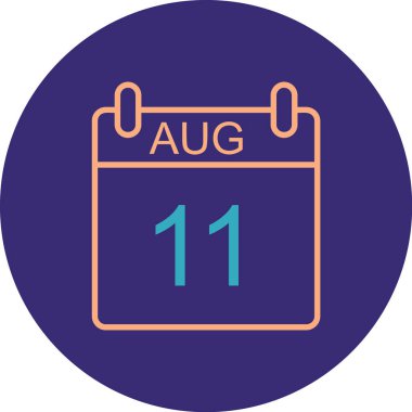 Takvim simgesinin vektör illüstrasyonu