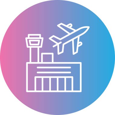 Vektör illüstrasyonu, havaalanı simgesi