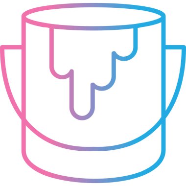 Bardak. Web simgesi basit illüstrasyon