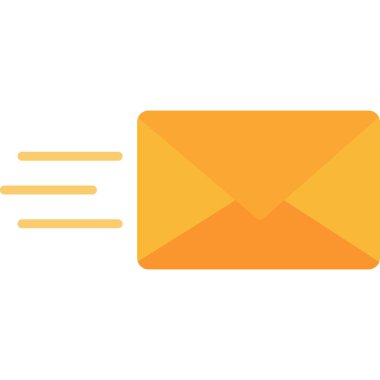 zarf simgesi, vektör çizimi