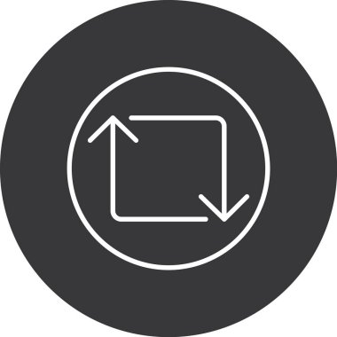 Eğilim biçimi izole edilmiş arkaplanda ok simgesi