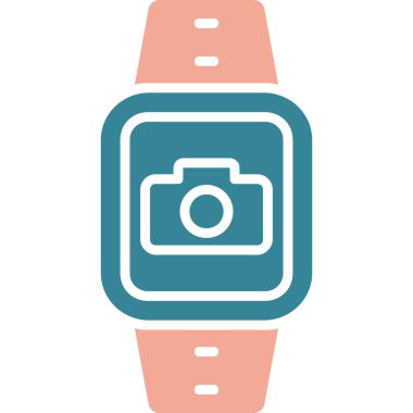 akıllı saat renkli simge izole edildi