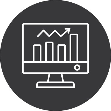 vektör lcd simgesi illüstrasyonu