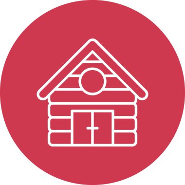 Ev. Web simgesi basit illüstrasyon