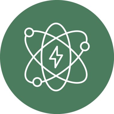 Atom simgesinin vektör illüstrasyonu