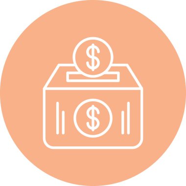 Bozuk para. Web simgesi basit illüstrasyon