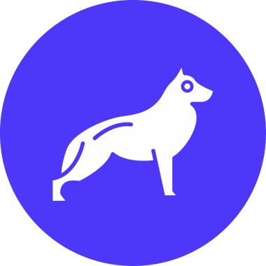 köpek simgesi vektör illüstrasyonu