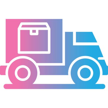 Bir kamyonun vektör çizimi