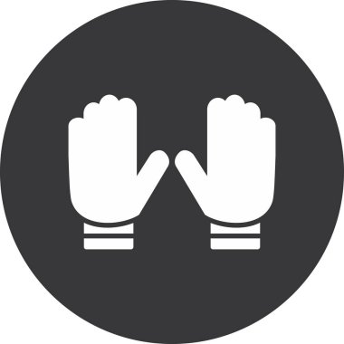 Eldiven simgesi vektör illüstrasyonu