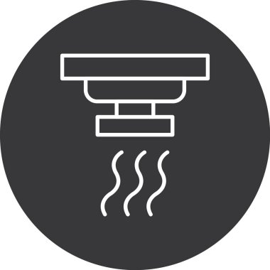 vektör sıcak klima simgesi