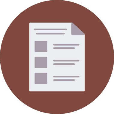 belge simgesi, vektör çizimi