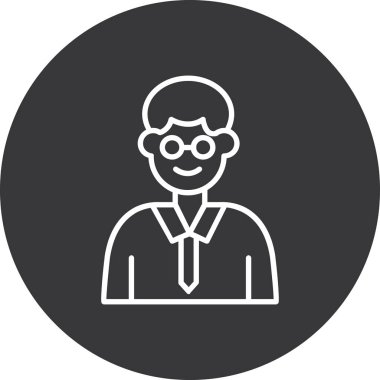 iş adamı simgesi vektör illüstrasyonu